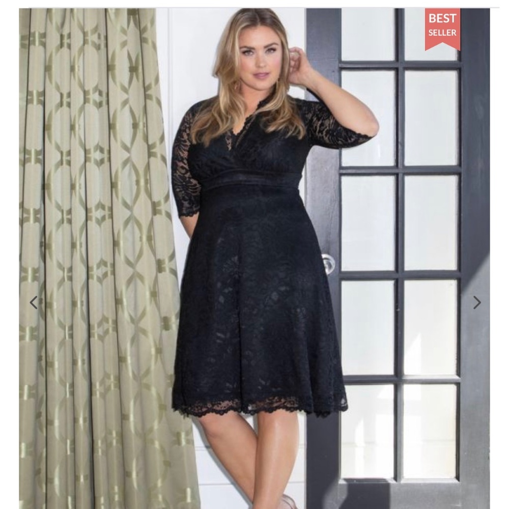 Kiyonna  Black Lace Dress